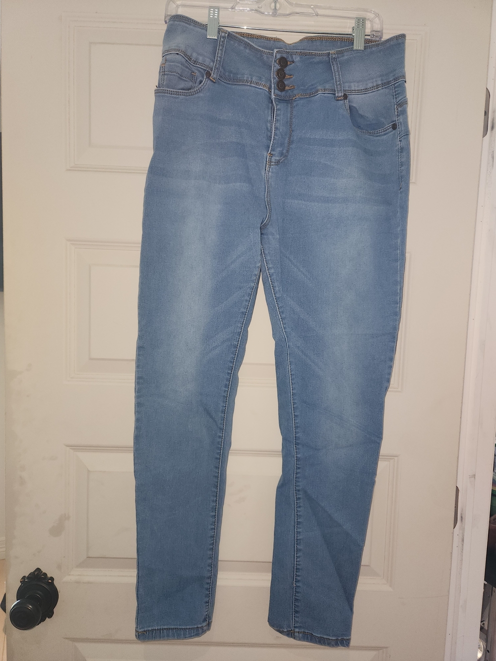 Bamboo, Light Blue High-Waist Women’s Jeans 13/14